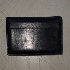 Coach card case/holder with money clip